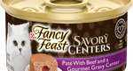 Fancy Feast Savory Centers Paté With Beef And A Gourmet Gravy Center